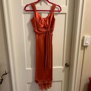 David’s bridal orange dress